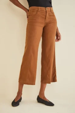 Annabelle Wide Leg Cropped Pant - Tobacco -Swish Drape Sales LEVEL 99 Annabelle Wide Leg Crop Tobacco 1339 web 2053810c 48b0 45db a539 30ee55ecc64e