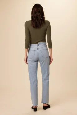 AGOLDE Criss Cross Straight Jean - Dimension -Swish Drape Sales TBD Criss Cross Straight Dimension 3